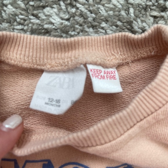 ZARA Baby “Amour” Sweatshirt - Picture 3 of 3